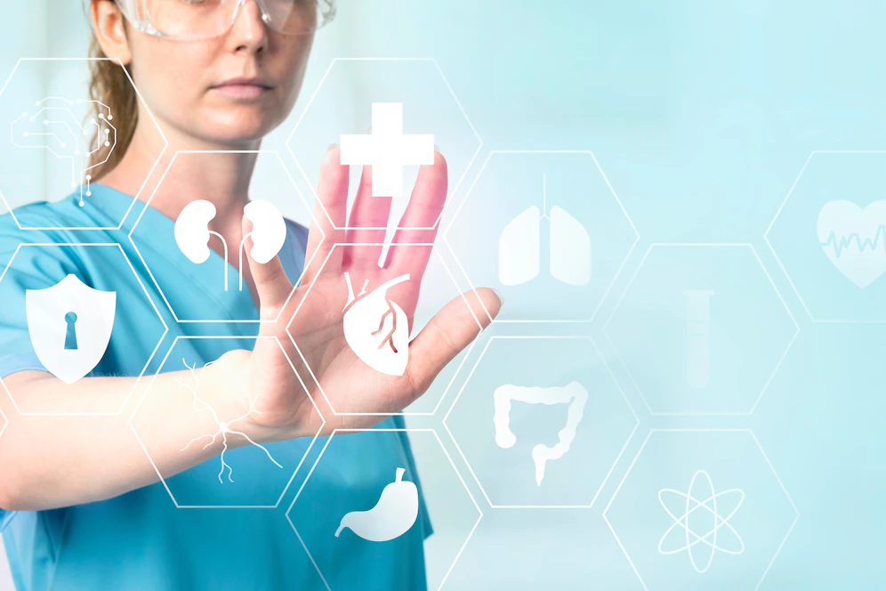female-doctor-with-smart-glasses-touching-virtual-screen-medical-technology_53876-124699